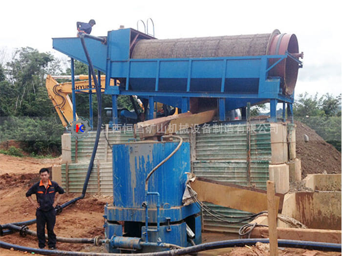 老撾500t/d巖金礦球磨重選工藝流程